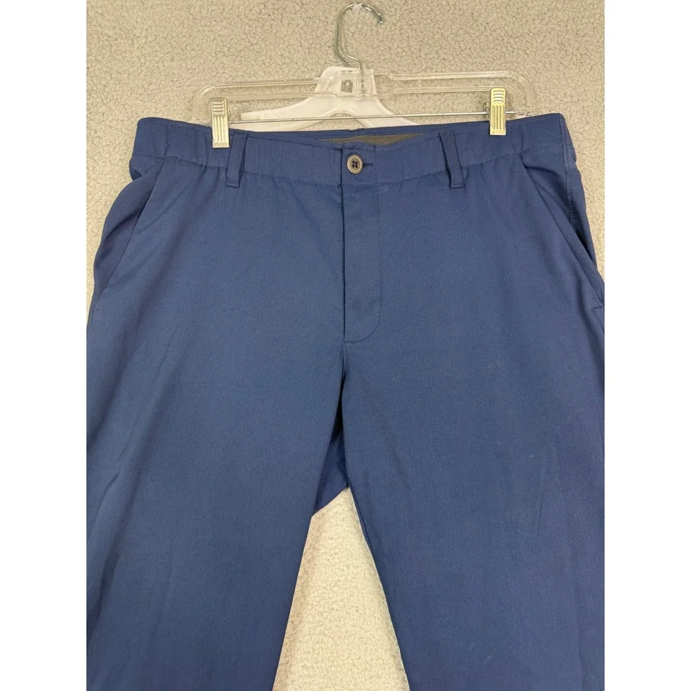 Under Armour Mens Showdown Golf Pants Navy Blue 36x32 Tapered Performance